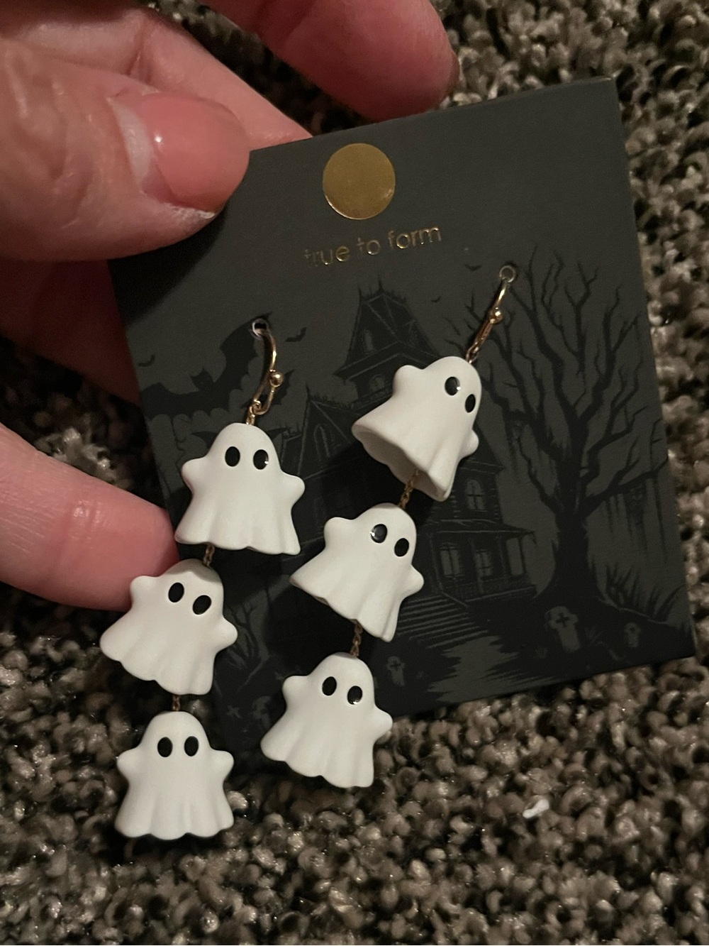 True to Form ghost earrings